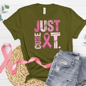 Olive Green 'Just Cure It' T-Shirt